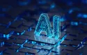 KI-Generiertes Bild eines Mainboards mit Fokus auf einen Prozessor mit dem Windows-Logo darauf.